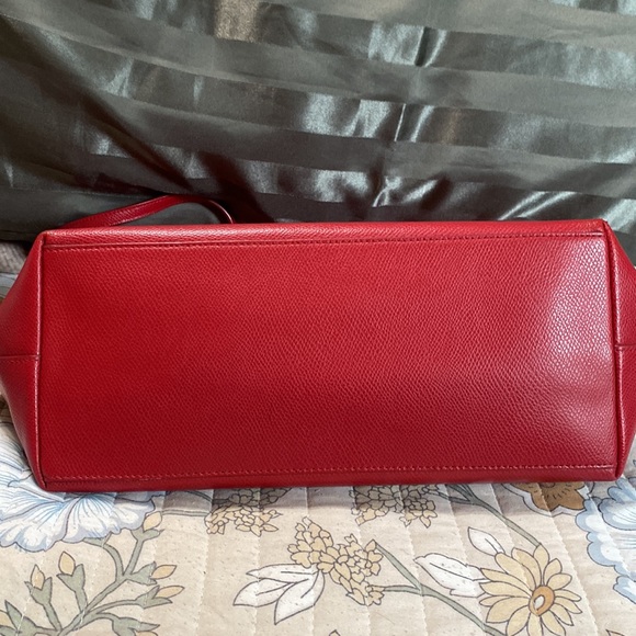 EUC- Electric Red Coach Tote - Picture 7 of 14